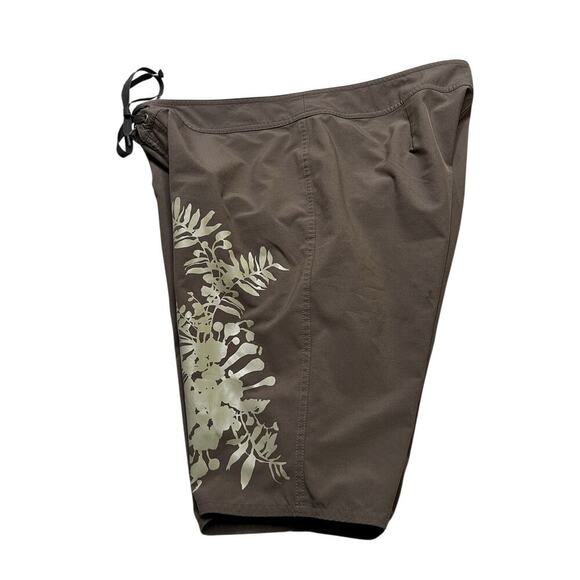 Patagonia Worn Wear Planing Boardshorts Women’s Size 12 Stretch Brown Y2K Beach - Picture 10 of 11